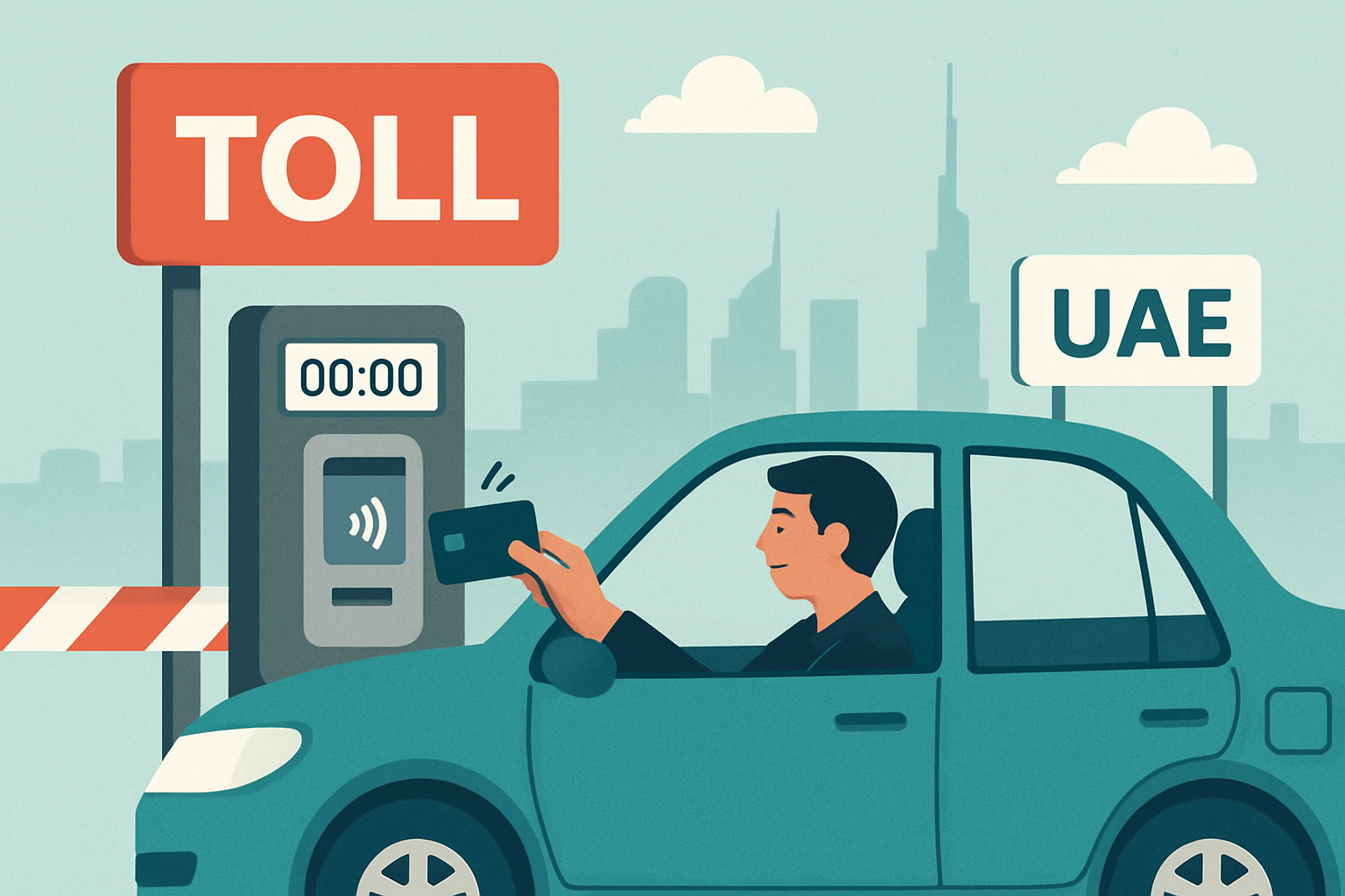 User-friendly toll payment system in the United Arab Emirates