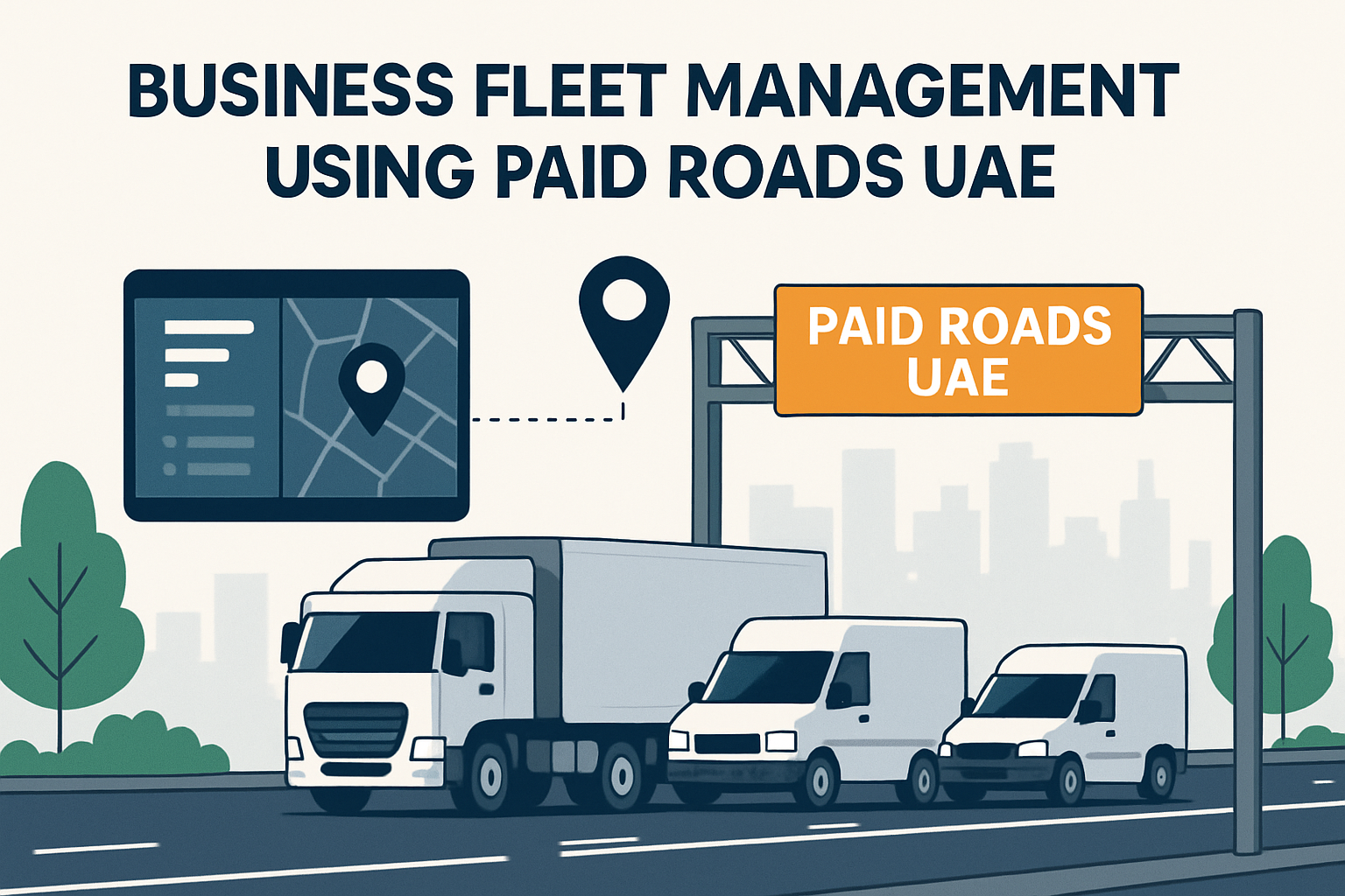 Business fleet management using Paid Roads UAE